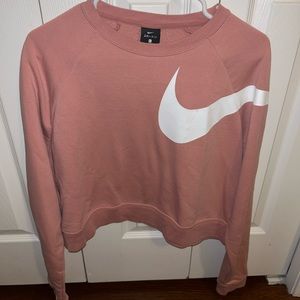 Pink Nike sweatshirt